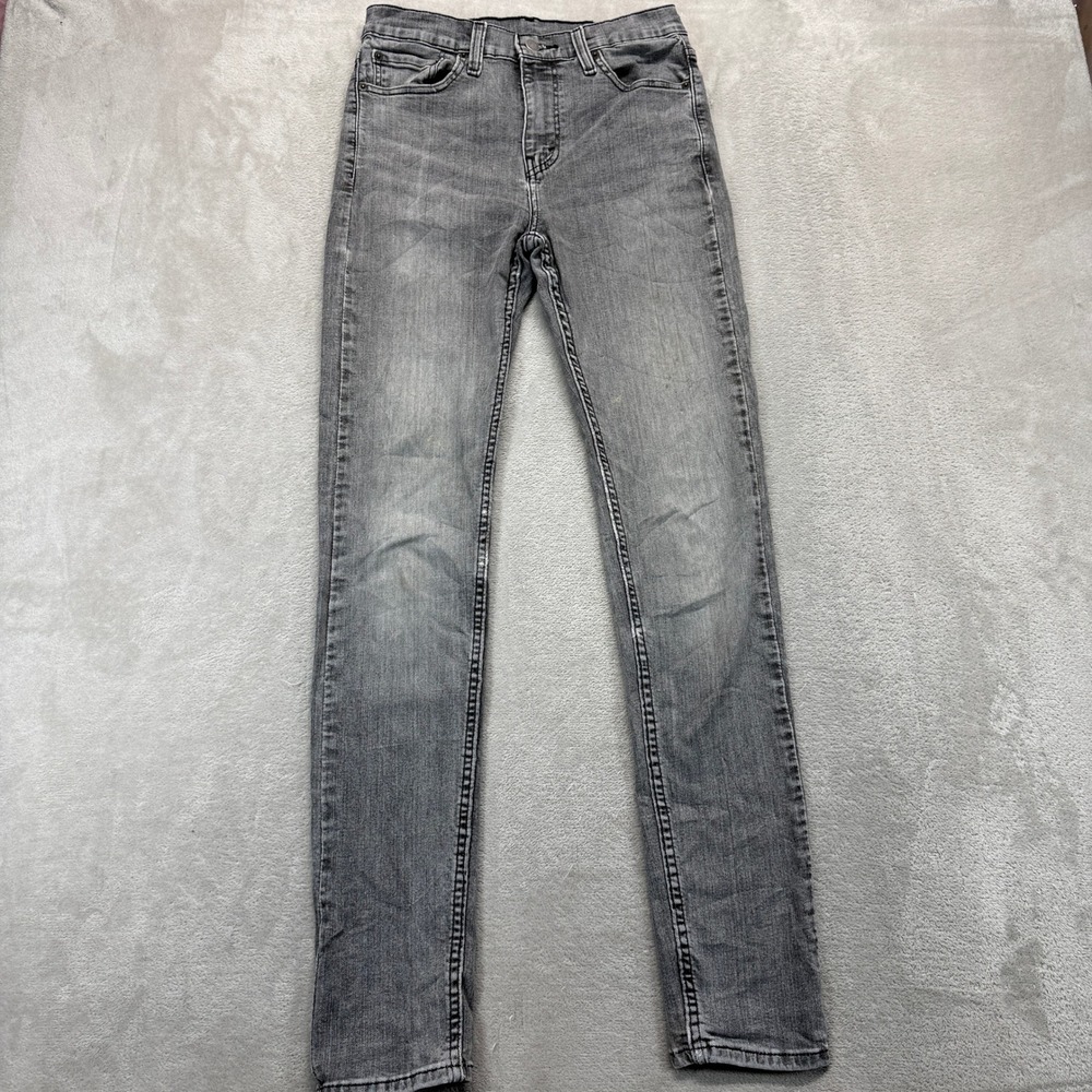 Levi's 510 Men 29x34 Gray Skinny Fit 29x34 Grey Stretch Fade Denim Casual Preppy